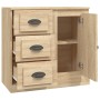 Aparador de madera contrachapada roble Sonoma 70x35,5x67,5 cm de vidaXL, Aparadores - Ref: Foro24-816195, Precio: 98,19 €, De...