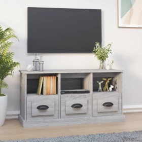 Mueble para TV madera contrachapada gris Sonoma 100x35x50 cm de vidaXL, Muebles TV - Ref: Foro24-816294, Precio: 74,99 €, Des...