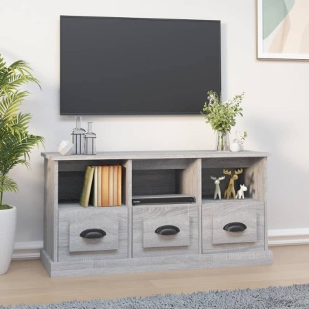 TV stand made of gray Sonoma plywood, measuring 100x35x50 cm. by vidaXL, TV Furniture - Ref: Foro24-816294, Price: 74,87 €, D...