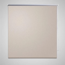 Beige blackout roller blind 100x175 cm by vidaXL, Blinds and blinds - Ref: Foro24-240117, Price: 27,43 €, Discount: %