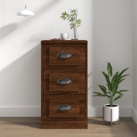 Brown oak plywood sideboard 36x35.5x67.5 cm by vidaXL, Sideboards - Ref: Foro24-816223, Price: 69,99 €, Discount: %