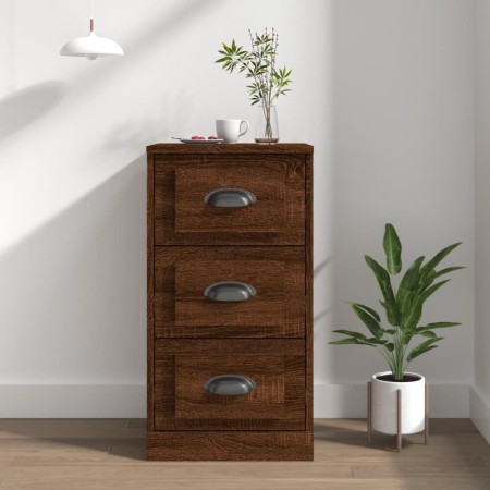 Brown oak plywood sideboard 36x35.5x67.5 cm by vidaXL, Sideboards - Ref: Foro24-816223, Price: 71,77 €, Discount: %