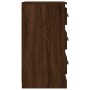 Aparador de madera contrachapada marrón roble 36x35,5x67,5 cm de vidaXL, Aparadores - Ref: Foro24-816223, Precio: 71,77 €, De...