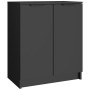 Black plywood shoe cabinet 59x35x70 cm by vidaXL, Shoe racks and shoe organizers - Ref: Foro24-811422, Price: 85,12 €, Discou...