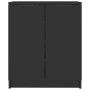 Black plywood shoe cabinet 59x35x70 cm by vidaXL, Shoe racks and shoe organizers - Ref: Foro24-811422, Price: 85,12 €, Discou...