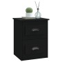 Black wall bedside table 41.5x36x53 cm by vidaXL, Nightstands - Ref: Foro24-816394, Price: 50,11 €, Discount: %