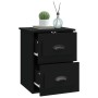 Black wall bedside table 41.5x36x53 cm by vidaXL, Nightstands - Ref: Foro24-816394, Price: 50,11 €, Discount: %