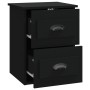 Black wall bedside table 41.5x36x53 cm by vidaXL, Nightstands - Ref: Foro24-816394, Price: 50,11 €, Discount: %