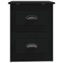 Black wall bedside table 41.5x36x53 cm by vidaXL, Nightstands - Ref: Foro24-816394, Price: 50,11 €, Discount: %