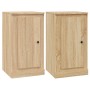 Aparadores 2 uds madera color roble Sonoma 37,5x35,5x67,5 cm de vidaXL, Aparadores - Ref: Foro24-816207, Precio: 78,99 €, Des...