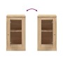 Aparadores 2 uds madera color roble Sonoma 37,5x35,5x67,5 cm de vidaXL, Aparadores - Ref: Foro24-816207, Precio: 78,99 €, Des...