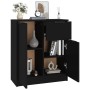 Aparador de madera contrachapada negro 60x30x70 cm de vidaXL, Aparadores - Ref: Foro24-811107, Precio: 83,66 €, Descuento: %