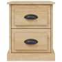 Mesitas de noche 2 uds contrachapada roble Sonoma 39x39x47,5 cm de vidaXL, Mesitas de noche - Ref: Foro24-816151, Precio: 77,...