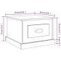 Smoked oak plywood coffee table 50x50x35 cm by vidaXL, Coffee table - Ref: Foro24-816253, Price: 67,99 €, Discount: %