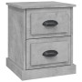 Mesita de noche madera contrachapada gris hormigón 39x39x47,5cm de vidaXL, Mesitas de noche - Ref: Foro24-816152, Precio: 42,...