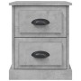 Bedside table made of gray concrete plywood, measuring 39x39x47.5cm. by vidaXL, Nightstands - Ref: Foro24-816152, Price: 42,0...