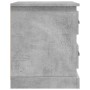 Mesita de noche madera contrachapada gris hormigón 39x39x47,5cm de vidaXL, Mesitas de noche - Ref: Foro24-816152, Precio: 42,...