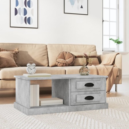 Concrete gray plywood coffee table 90x50x35 cm by vidaXL, Coffee table - Ref: Foro24-816244, Price: 83,94 €, Discount: %