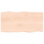 Solid oak wood table top with natural edge 80x40x2 cm by vidaXL, Table tops - Ref: Foro24-363872, Price: 42,33 €, Discount: %