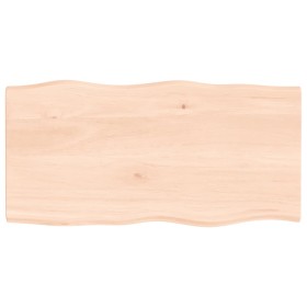 Solid oak wood table top with natural edge 80x40x2 cm by vidaXL, Table tops - Ref: Foro24-363872, Price: 42,99 €, Discount: %