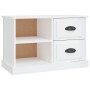 Glossy white plywood TV cabinet 73x35.5x47.5 cm by vidaXL, TV Furniture - Ref: Foro24-816170, Price: 44,99 €, Discount: %