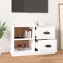 Glossy white plywood TV cabinet 73x35.5x47.5 cm by vidaXL, TV Furniture - Ref: Foro24-816170, Price: 44,99 €, Discount: %