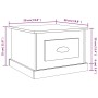 Black plywood coffee table 50x50x35 cm by vidaXL, Coffee table - Ref: Foro24-816249, Price: 53,03 €, Discount: %