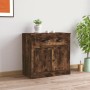 Aparador de madera contrachapada roble ahumado 70x35,5x67,5 cm de vidaXL, Aparadores - Ref: Foro24-816429, Precio: 106,90 €, ...