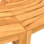 Semicircular tree bench solid teak wood Ø160 cm by vidaXL, garden benches - Ref: Foro24-364406, Price: 479,61 €, Discount: %