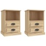 Nightstands 2 units Sonoma oak color 43x36x60 cm by vidaXL, Nightstands - Ref: Foro24-816335, Price: 93,99 €, Discount: %