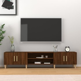 Mueble para TV madera contrachapada roble marrón 180x31,5x40 cm de vidaXL, Muebles TV - Ref: Foro24-816263, Precio: 107,99 €,...