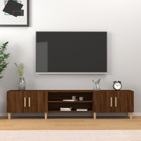 TV stand made of brown oak plywood, measuring 180x31.5x40 cm. by vidaXL, TV Furniture - Ref: Foro24-816263, Price: 113,70 €, ...