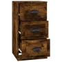 Aparador de madera contrachapada roble ahumado 36x35,5x67,5 cm de vidaXL, Aparadores - Ref: Foro24-816221, Precio: 69,99 €, D...