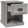 Mesita de noche madera contrachapada gris Sonoma 39x39x47,5 cm de vidaXL, Mesitas de noche - Ref: Foro24-816140, Precio: 38,3...