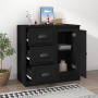 Black plywood sideboard 70x35.5x67.5 cm by vidaXL, Sideboards - Ref: Foro24-816193, Price: 89,32 €, Discount: %