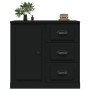 Black plywood sideboard 70x35.5x67.5 cm by vidaXL, Sideboards - Ref: Foro24-816193, Price: 89,32 €, Discount: %