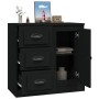 Black plywood sideboard 70x35.5x67.5 cm by vidaXL, Sideboards - Ref: Foro24-816193, Price: 89,32 €, Discount: %