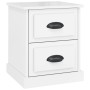 Glossy white plywood nightstand 39x39x47.5cm by vidaXL, Nightstands - Ref: Foro24-816148, Price: 46,16 €, Discount: %