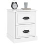 Glossy white plywood nightstand 39x39x47.5cm by vidaXL, Nightstands - Ref: Foro24-816148, Price: 46,16 €, Discount: %