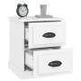 Glossy white plywood nightstand 39x39x47.5cm by vidaXL, Nightstands - Ref: Foro24-816148, Price: 46,16 €, Discount: %