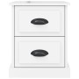 Glossy white plywood nightstand 39x39x47.5cm by vidaXL, Nightstands - Ref: Foro24-816148, Price: 46,16 €, Discount: %