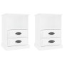 Mesitas de noche 2 unidades blanco brillante 43x36x60 cm de vidaXL, Mesitas de noche - Ref: Foro24-816333, Precio: 97,33 €, D...