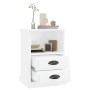 Mesitas de noche 2 unidades blanco brillante 43x36x60 cm de vidaXL, Mesitas de noche - Ref: Foro24-816333, Precio: 97,33 €, D...