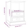 Nightstands 2 units glossy white 43x36x60 cm by vidaXL, Nightstands - Ref: Foro24-816333, Price: 97,33 €, Discount: %