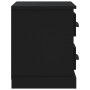 Black bedside table 60x35.5x45 cm by vidaXL, Nightstands - Ref: Foro24-816369, Price: 57,15 €, Discount: %