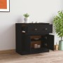 Aparador de madera contrachapada negro 70x35,5x67,5 cm de vidaXL, Aparadores - Ref: Foro24-816425, Precio: 91,72 €, Descuento: %