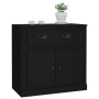 Aparador de madera contrachapada negro 70x35,5x67,5 cm de vidaXL, Aparadores - Ref: Foro24-816425, Precio: 91,72 €, Descuento: %