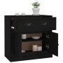 Aparador de madera contrachapada negro 70x35,5x67,5 cm de vidaXL, Aparadores - Ref: Foro24-816425, Precio: 91,72 €, Descuento: %