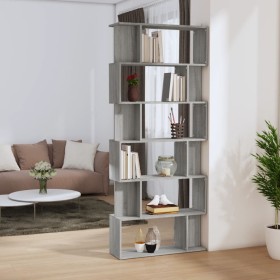 Plywood gray Sonoma shelf/screen 80x24x192 cm by vidaXL, Bookcases and shelves - Ref: Foro24-816060, Price: 86,35 €, Discount: %