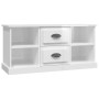 Glänzend weißer Sperrholz-TV-Schrank 99,5 x 35,5 x 48 cm von vidaXL, TV-Möbel - Ref: Foro24-816274, Preis: 53,76 €, Rabatt: %